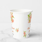 Gobelets En Papier Fruit de Pêche Douce 1er anniversaire (Droite)