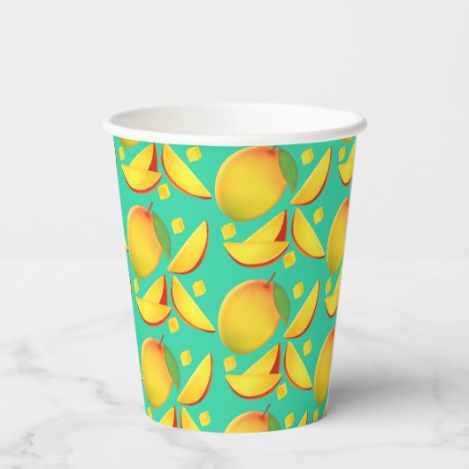 Gobelets En Papier Fruit Mango (Verso)