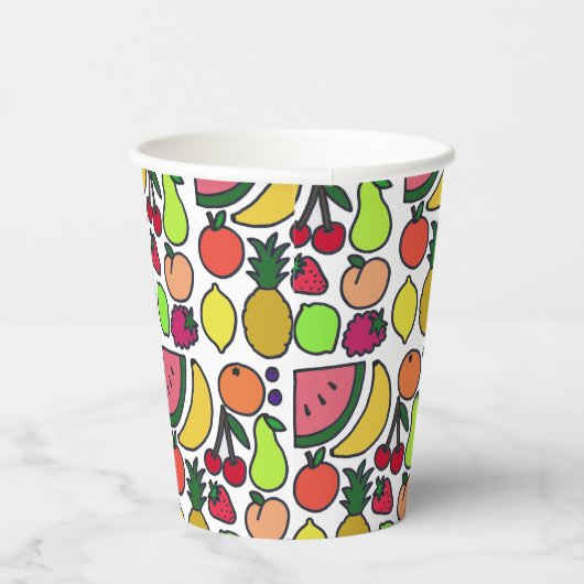 Gobelets En Papier Fruits (Droite)