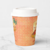 Gobelets En Papier Fruits D'Automne En Coupe De Papier Cadre (Gauche)