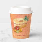 Gobelets En Papier Fruits D'Automne En Coupe De Papier Cadre (Recto)