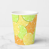 Gobelets En Papier Fruits de citron vert orange (Verso)