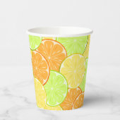 Gobelets En Papier Fruits de citron vert orange (Gauche)