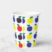 Gobelets En Papier Fruits de pommes colorés (Droite)