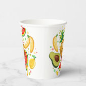Gobelets En Papier Fruits d'été frais Motif (Droite)