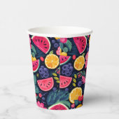 Gobelets En Papier Fruits et fleurs tropicaux (Droite)