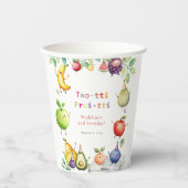 Gobelets En Papier Frutti à deux tti Fruits mignons 2e fête d'anniver (Recto)
