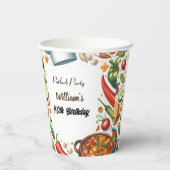 Gobelets En Papier Fun Bbq Taco Chef Soup Potluck Party 40e anniversa (Verso)