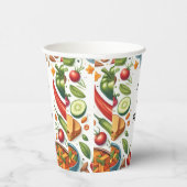 Gobelets En Papier Fun Bbq Taco Chef Soup Potluck Party 40e anniversa (Droite)