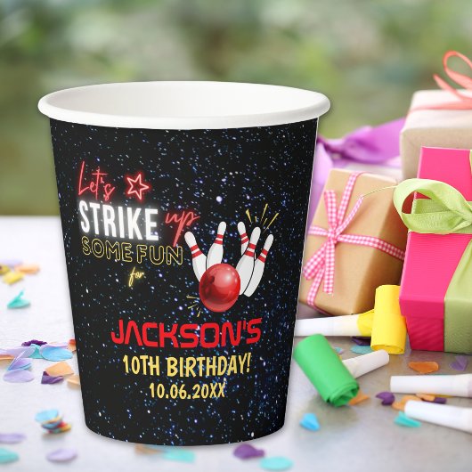 Gobelets En Papier Fun Bowling party for Kids