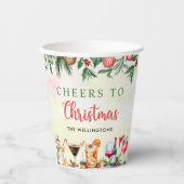 Gobelets En Papier Fun Colorful Noël Cocktail Party (Recto)