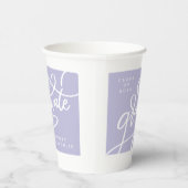 Gobelets En Papier Fun Corner Script Purple Grad Party (Droite)
