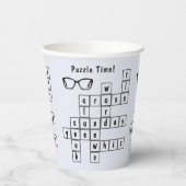 Gobelets En Papier Fun Crossword Puzzle, Black Eyeglass Frames (Gauche)