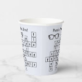 Gobelets En Papier Fun Crossword Puzzle, Black Eyeglass Frames (Droite)