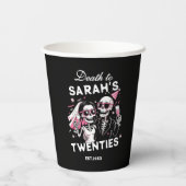 Gobelets En Papier Fun Custom Death to your Twenties Birthday Party (Verso)
