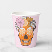 Gobelets En Papier Fun Day of the Dead Sugar Skull (Recto)