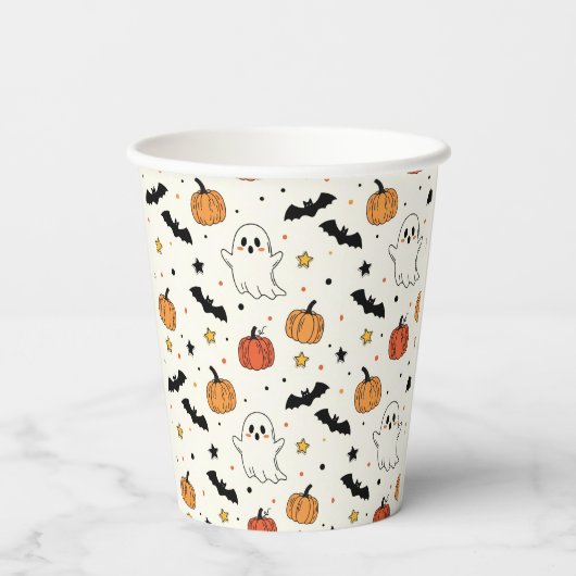 Gobelets En Papier Fun éffrayant Halloween Costume Party (Verso)