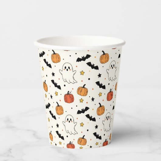 Gobelets En Papier Fun éffrayant Halloween Costume Party (Recto)