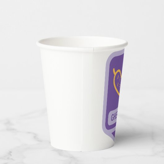 Gobelets En Papier Fun Gherkin Pickle Icon Purple and Yellow (Droite)