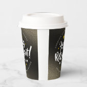 Gobelets En Papier Fun Gold Glitter Stars Retirement New Adventures (Gauche)