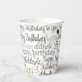 Gobelets En Papier Fun Happy Balloons Birthday (Verso)