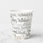 Gobelets En Papier Fun Happy Balloons Birthday (Recto)