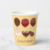 Gobelets En Papier Fun Hot Chocolat Bomb Party (Verso)
