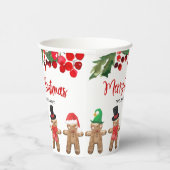 Gobelets En Papier Fun Joyeux Noël fêté tasse papier (Droite)