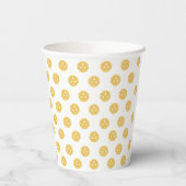 Gobelets En Papier Fun Pickleball Motif Pickleball Party (Verso)