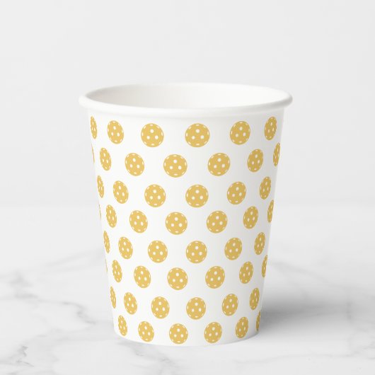 Gobelets En Papier Fun Pickleball Motif Pickleball Party (Recto)