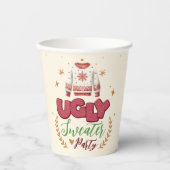 Gobelets En Papier Fun Retro Vilain Sweet Noël (Recto)