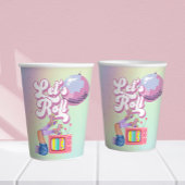 Gobelets En Papier Fun Roll Fun Retro Roller Skating Girls Anniversai