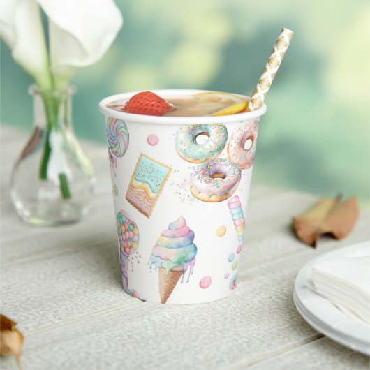 Gobelets En Papier Fun Sweet Candy Glace Pastel Anniversaire (Insitu)