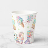 Gobelets En Papier Fun Sweet Candy Glace Pastel Anniversaire (Droite)