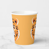Gobelets En Papier Fun tiger Visage safari jungle sauvage Anniversair (Gauche)