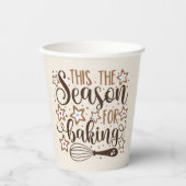 Gobelets En Papier Fun 'Tis Season for Baking Design (Recto)