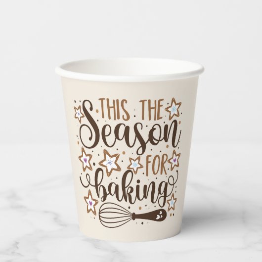 Gobelets En Papier Fun 'Tis Season for Baking Design (Recto)