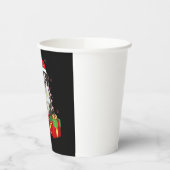 Gobelets En Papier Funky Bordure Collie Arbre de Noël Joyeux Noël (Gauche)