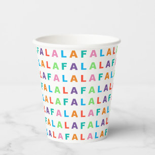 Gobelets En Papier Funky Coloré Fun FA LA Holiday Season