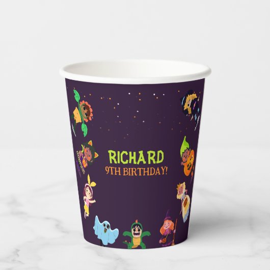 Gobelets En Papier Funky Géant Longue Banane Jaune Portant Chanson Ét (Verso)