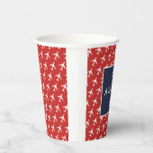 Gobelets En Papier Funky White Plane Avion Pilote (Droite)