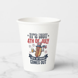 Gobelets En Papier Funny 4th Of July Hot Dog Vintage Patriotic Shirt_