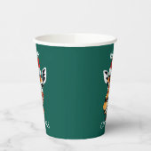 Gobelets En Papier Funny Animaux Safari Giraffe Père Noël Fête de Noë (Gauche)