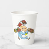 Gobelets En Papier Funny Busy Waitress Overworked Server (Recto)