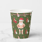 Gobelets En Papier Funny Dirty Père Noël Collection de Noël Coupes en (Verso)