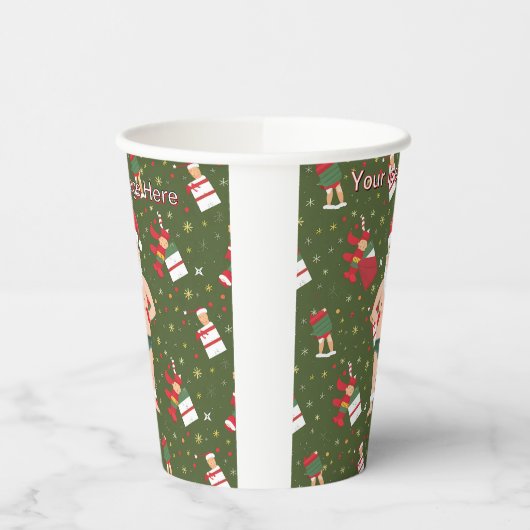 Gobelets En Papier Funny Dirty Père Noël Collection de Noël Coupes en (Gauche)