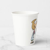 Gobelets En Papier Funny Doctor Teaching Foot Anatomy (Droite)