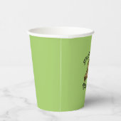 Gobelets En Papier Funny Frog Retraite Party Design vert (Droite)