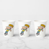 Gobelets En Papier Funny Garçon équitation monocycle