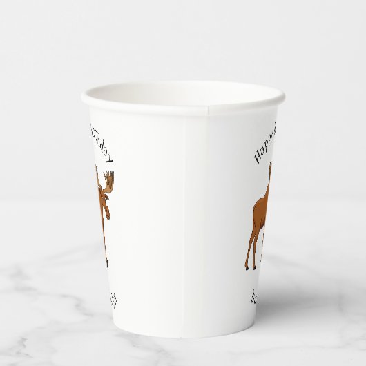 Gobelets En Papier Funny moose (Droite)